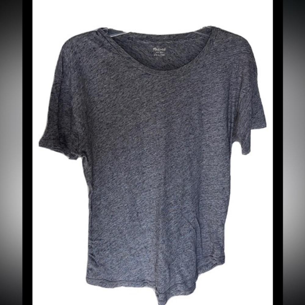 ✨Madewell Whisper Cotton Crewneck Tee Gray Crew Neck XS